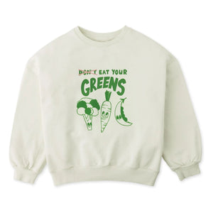 Gingersnaps - Serena Eat Your Greens sweatshirt | Beyaz