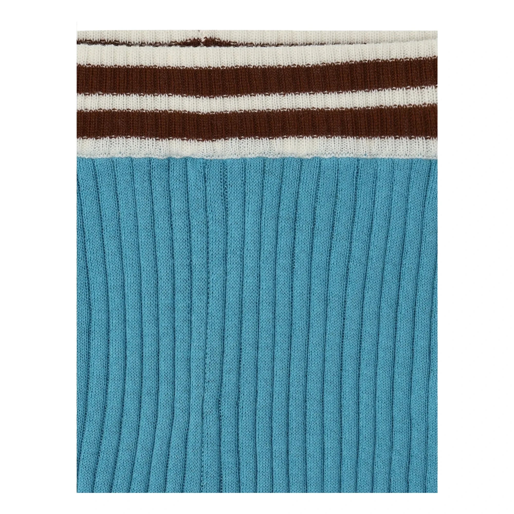 FUB - Gerippte Shorts aus Bio-Baumwollstrick | Azurblau