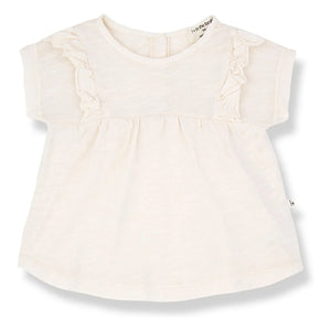 1+ in the family - Atenas Chinée Bluse | Ecru