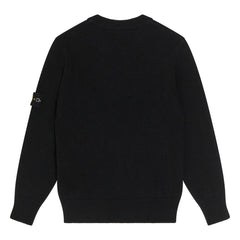 Stone Island - Logo Yün Kazak | Siyah
