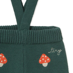 Tinycottons - Mantar Desenli Triko Pantolon | Yeşil