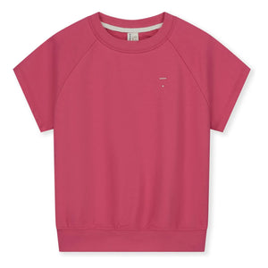 Gray Label - Organik pamuk kısa kollu sweatshirt | Fuşya