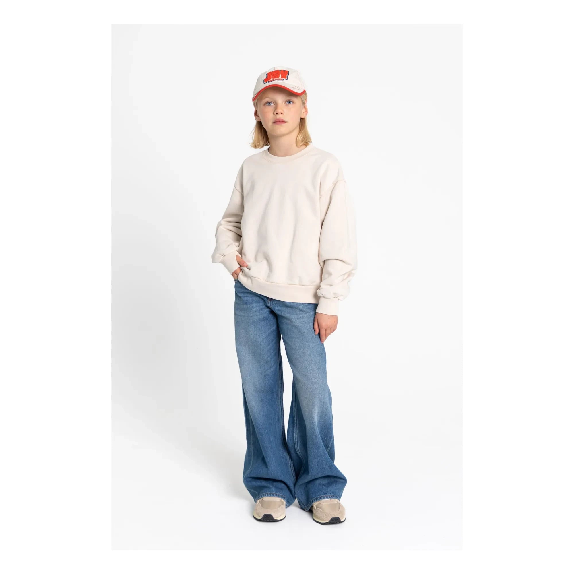 Smallable Kid - Maia organik pamuk sweatshirt | Krem