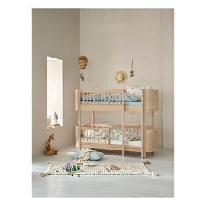 Oliver Furniture - Meşe Wood Mini+ yarı yüksek ranza | Meşe