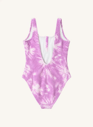 Lison Paris - Taha'a Batik Desenli Tek Parça Mayo | Mauve