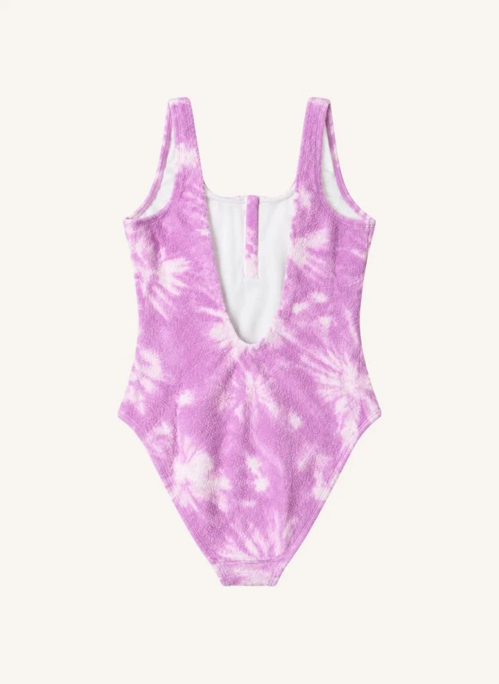 Lison Paris - Taha'a Batik Desenli Tek Parça Mayo | Mauve