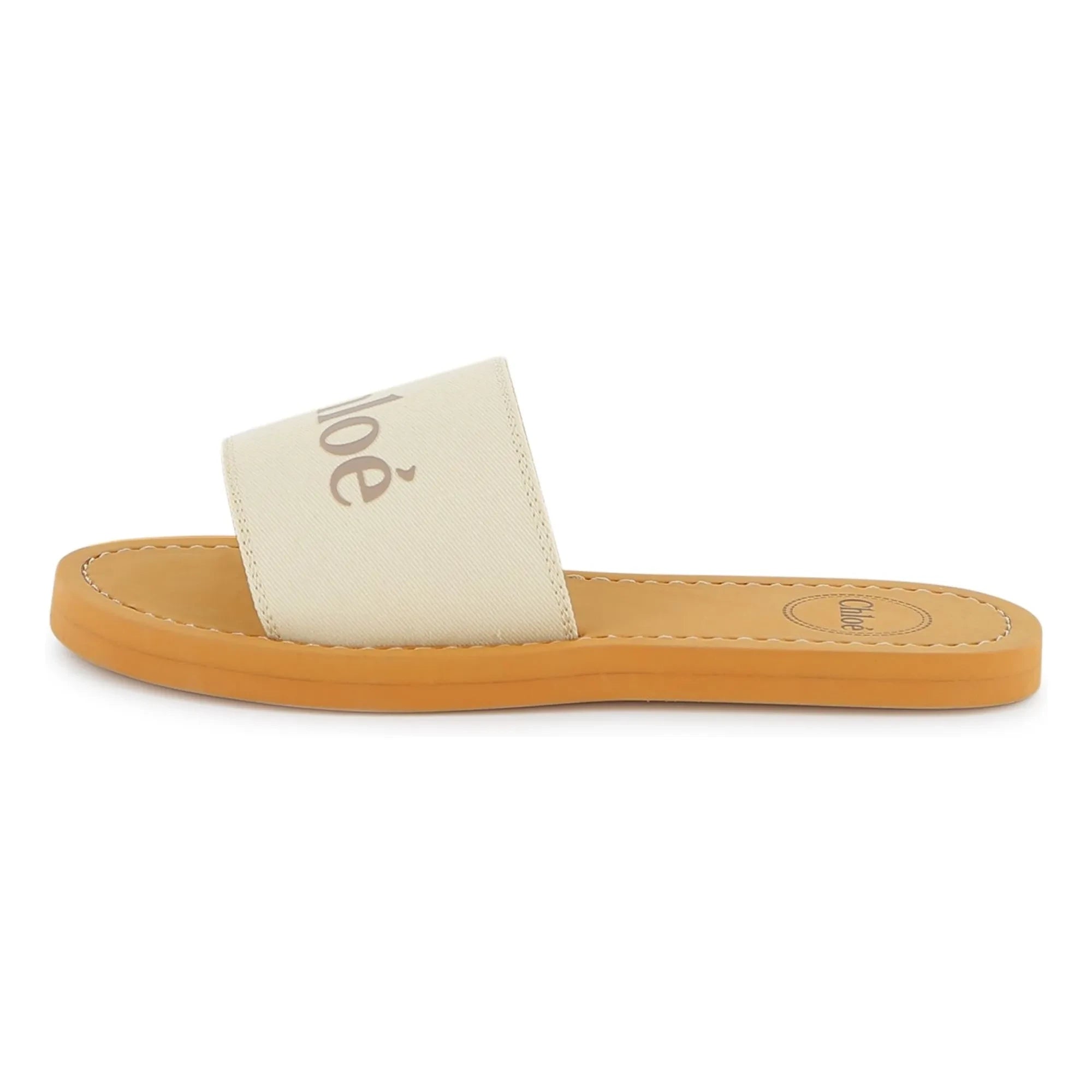 Chloé - Sandalias con logo | Blanco