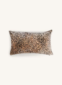 The Socialite Family - Carino Roseanna x The Socialite Family Leopar Desenli Jakarlı Kadife Yastık | Leopard