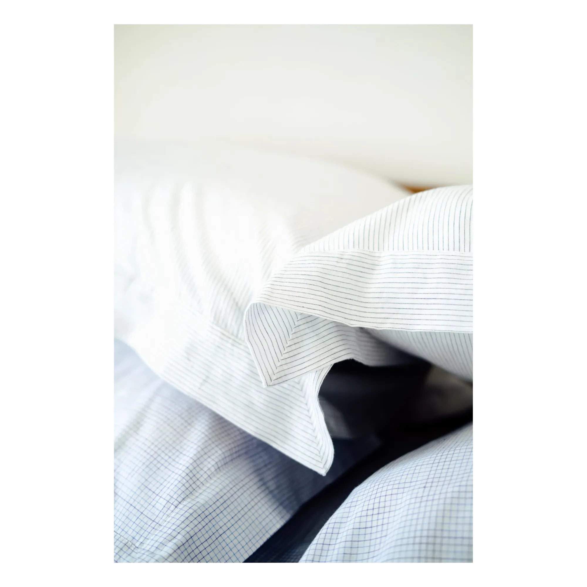 Scarlette Ateliers - Jack Handwoven Cotton Pillowcase - Set of 2 | Light Blue