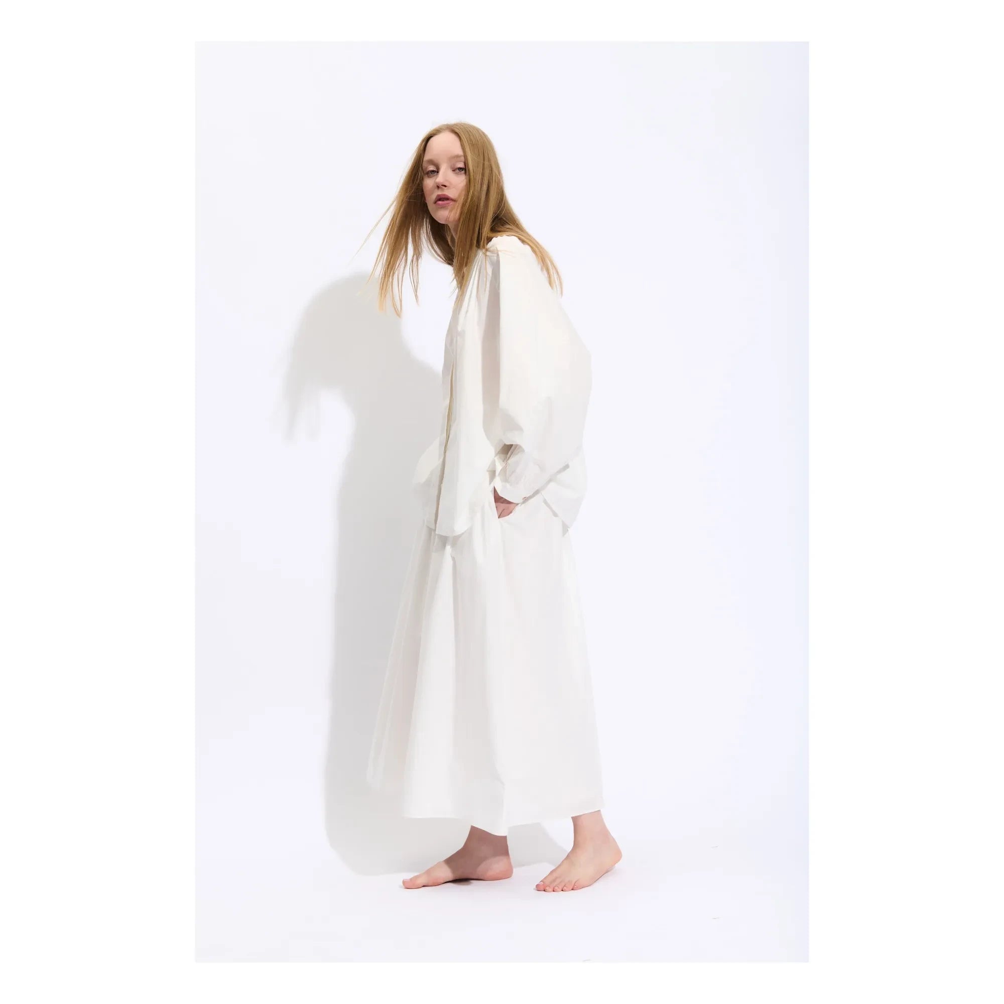 BELLEPIECE - Jeff Cotton Poplin Blouse | Beyaz