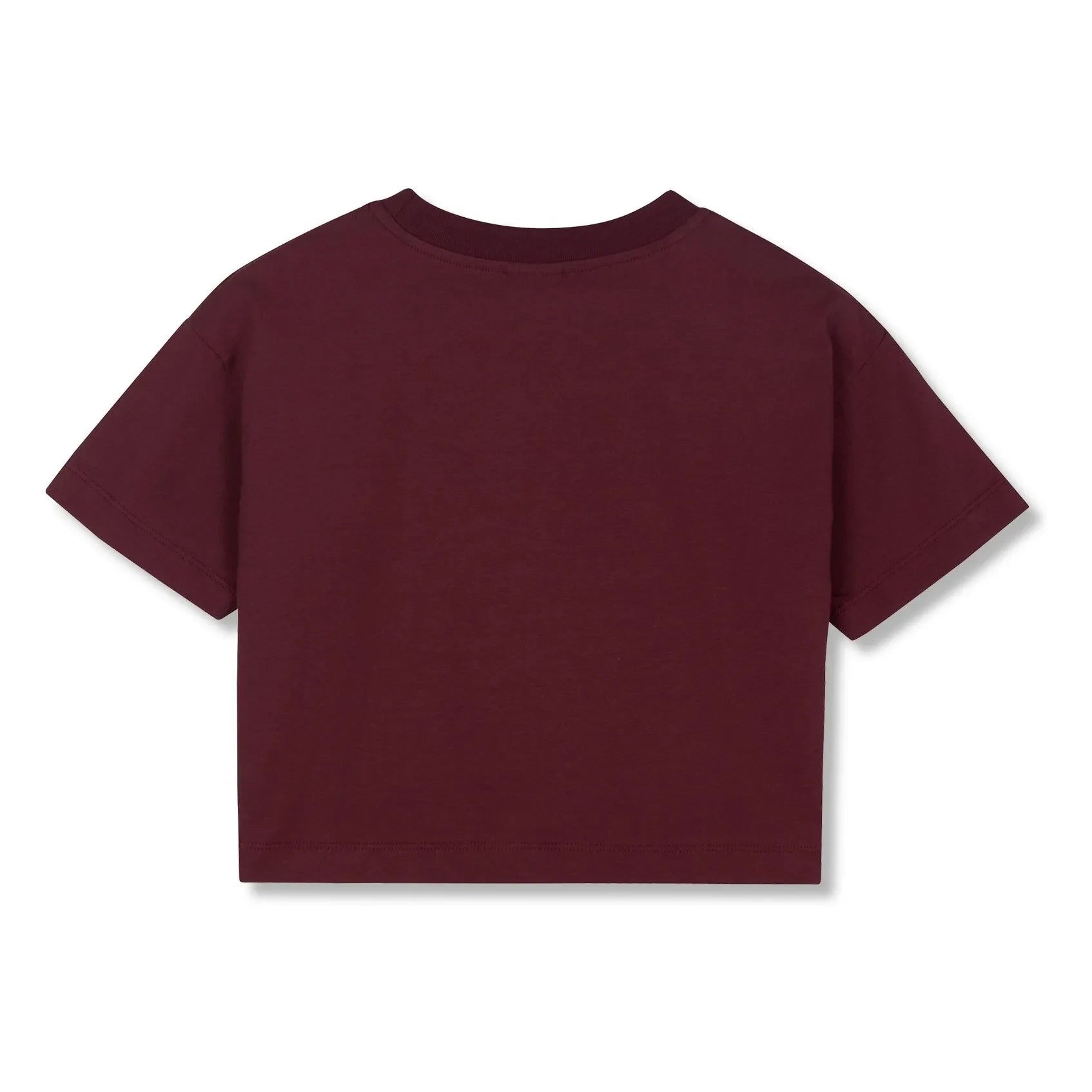 Wynken - Crop Butterfly Bio-Baumwoll-T-Shirt | Bordeaux
