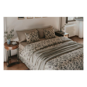 garbo&friends - Striped fitted sheet | Beige