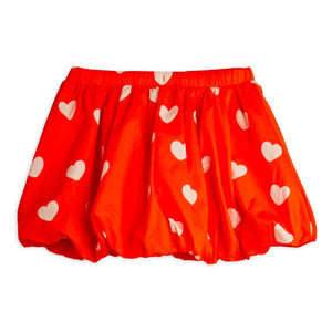 Mini Rodini – Ballonrock Herzen Bio-Baumwolle | Rot