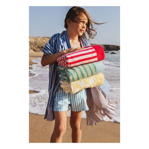 Jera Mini - Striped Towel Beach Towel | Pink