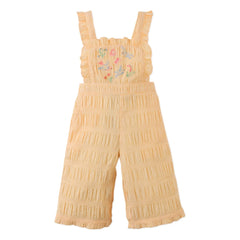 Gingersnaps - Cocona Embroidered Romper | Yellow