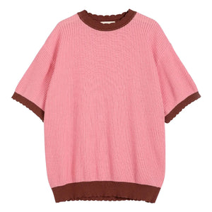 Bobo Choses - Organik pamuk ajurlu kazak | Pembe