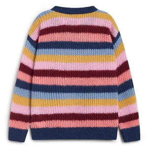 The New Society - Julia Striped Sweater | Blue