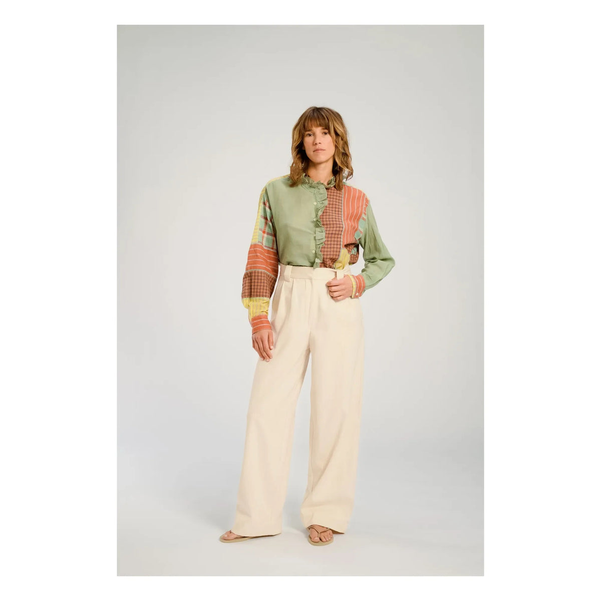 Virginie de Vinster - Udaipur-Bluse | Grün