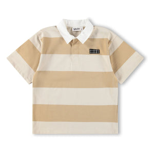 Molo - Gestreiftes Polo-T-Shirt aus Bio-Baumwolle Reef | Beige