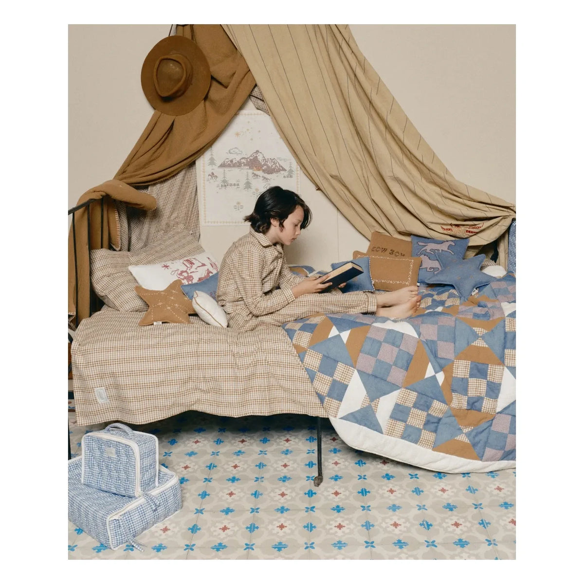 Editions Aimable - Cowboy-Kissen Hubert | Elfenbein-Mull