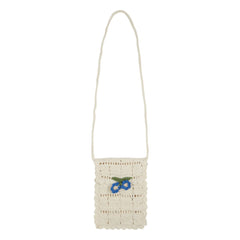 Emile et Ida - Floral Crochet Shoulder Bag | Cream