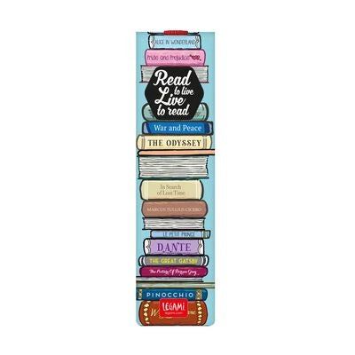 Legami - Illustrated Bookmark with Elastic Band - Book Lover - Bookmark