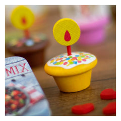 Erzi - Ahşap Oyuncak Muffinler Mumlu - 3'lü Set