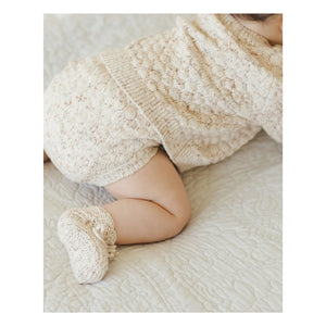 Quincy Mae - Organik Pamuklu Bubble Hırka | Ekru