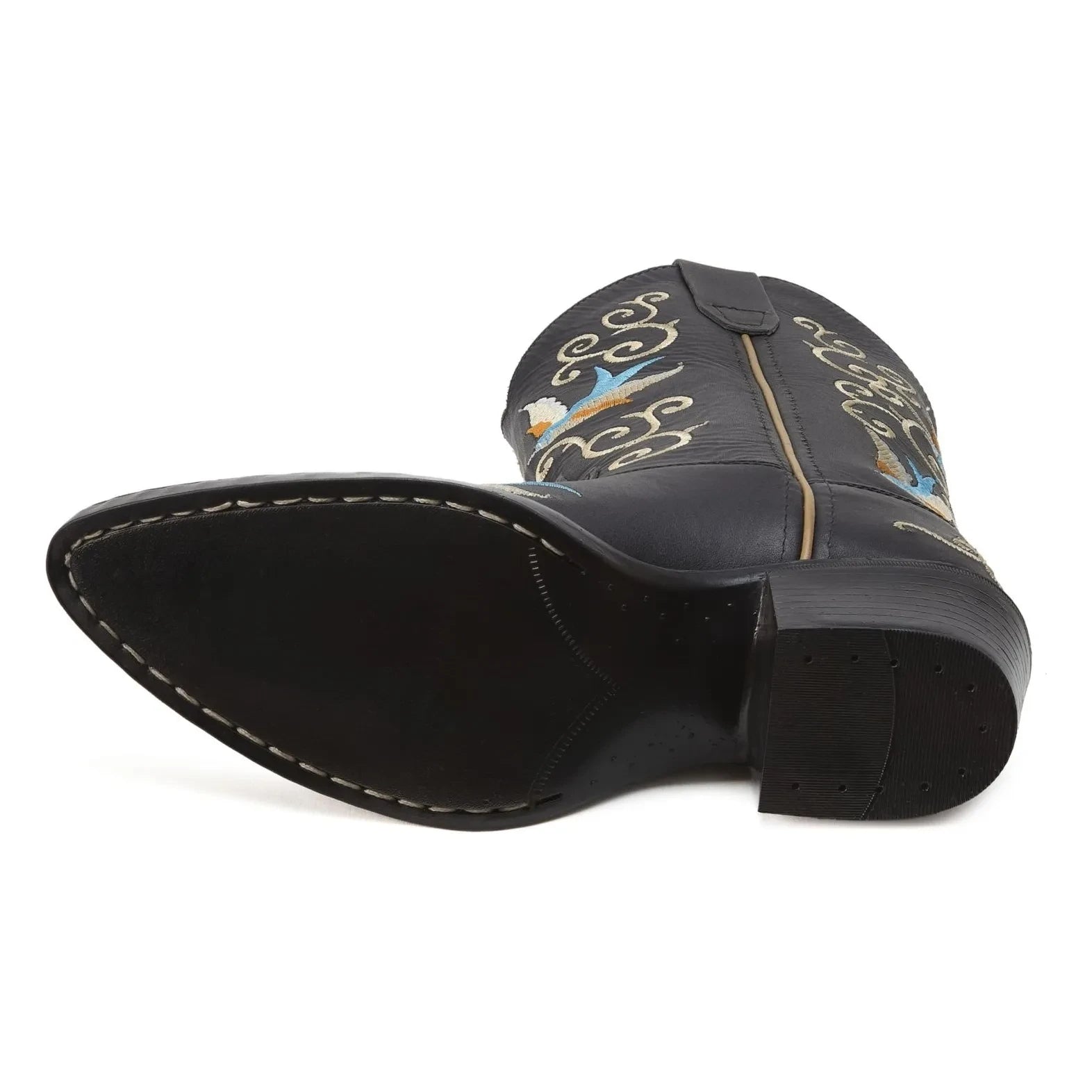 Bootstock - Santiags Dappermaentje X Bootstock en cuero | Negro