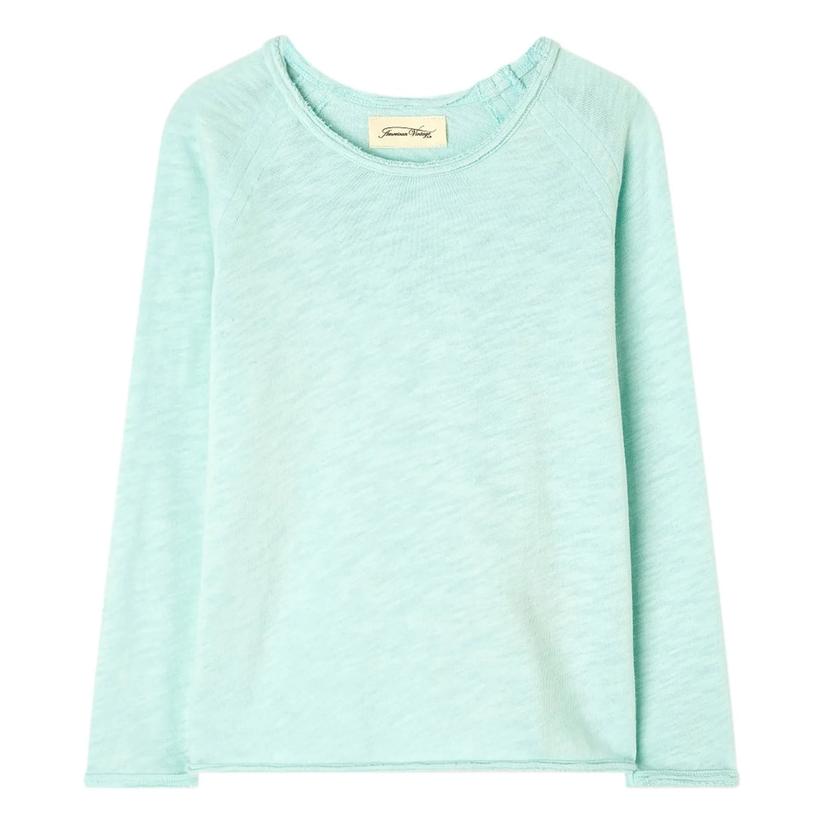 American Vintage - Camiseta de manga larga Sonoma | Azul glacial