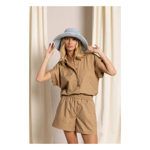 Smallable Woman - Crop Bella Shirt | Frosted Brown