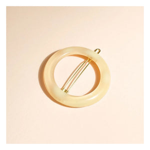 Bachca - Opaline Round Hair Clip | Ivory