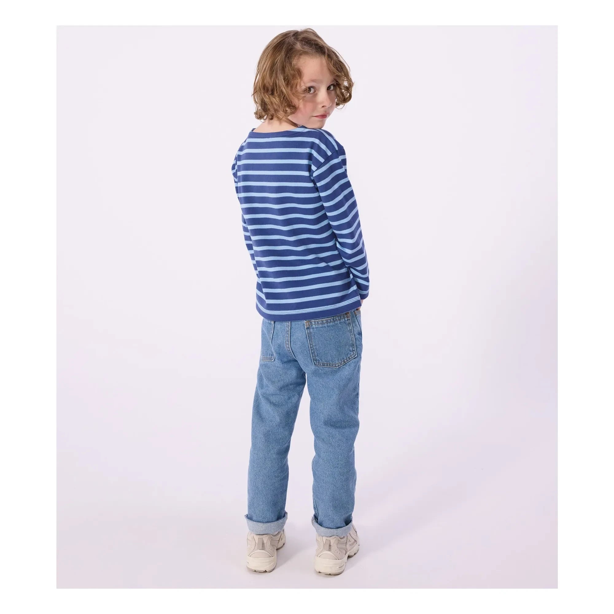 Petit Bateau – T-Shirt mit Anker und Schleife | Blau
