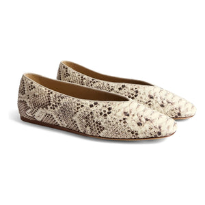 Le Monde Beryl – Klassische Regency Leder-Ballerinas | Grau