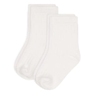 Petit Bateau - Set de 2 pares de calcetines lisos | Blanco