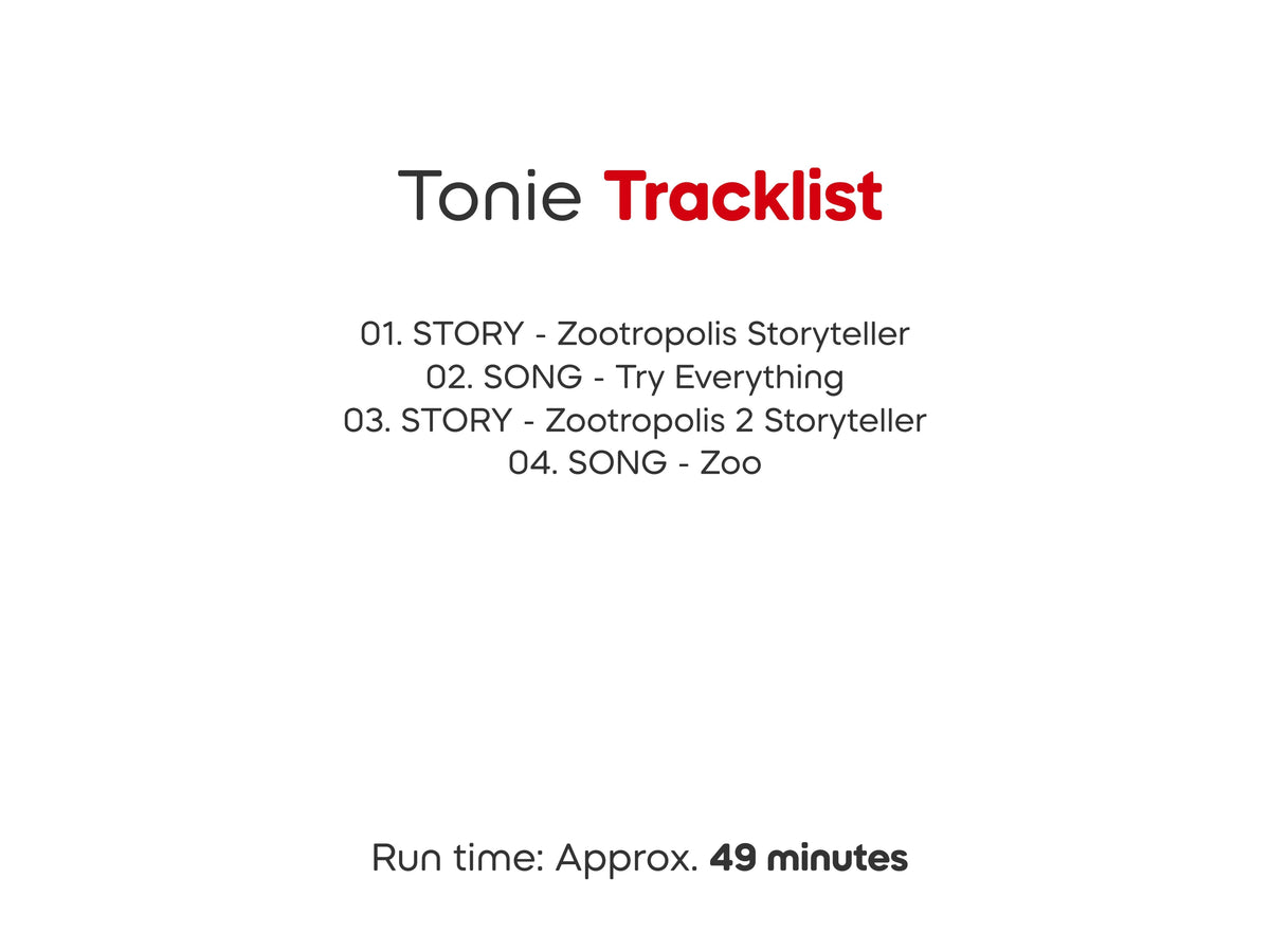 Tonies - İngilizce Zootropolis - Disney Klasikleri