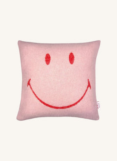 Maison Deux - Wool Cushion Cover - Maison Deux x Smiley | Pale Pink