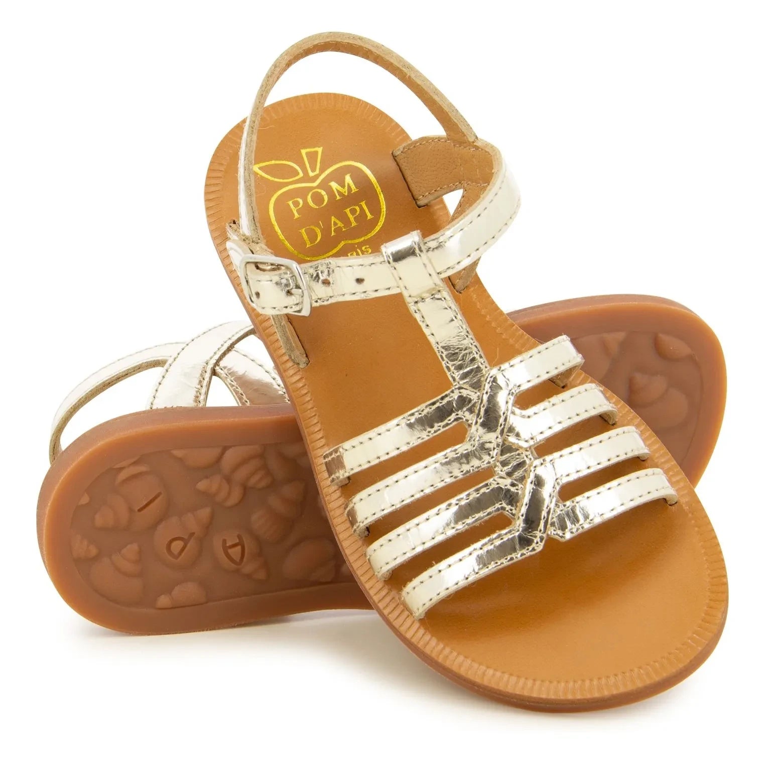 Pom d'Api - Plagette New Salomé Sandalen | Gold