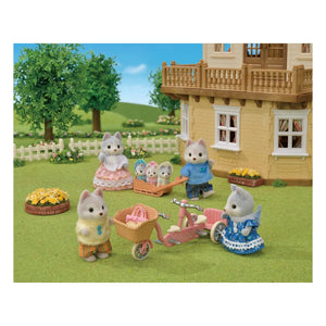 Sylvanian Families - Husky siblings and tandem