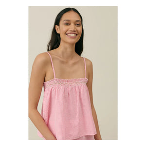 Louise Misha - Minala Vichy Schlafanzug - Damenkollektion | Rosa