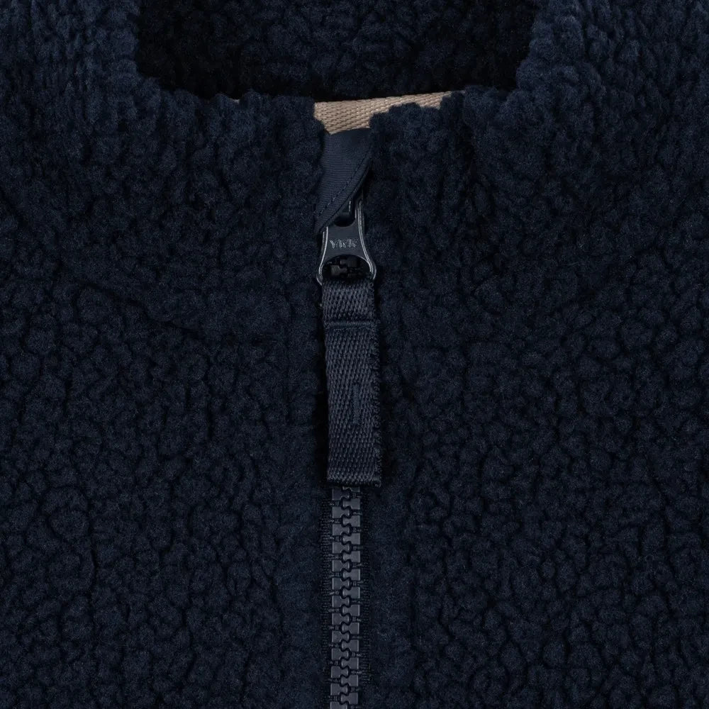 Konges Sløjd - Jody Plain Recycled Fiber Sherpa Jacket | Dark Blue