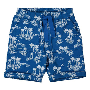 Louis Louise - Brooklyn Hawaiian Fleece-Bermuda-Shorts | Indigo
