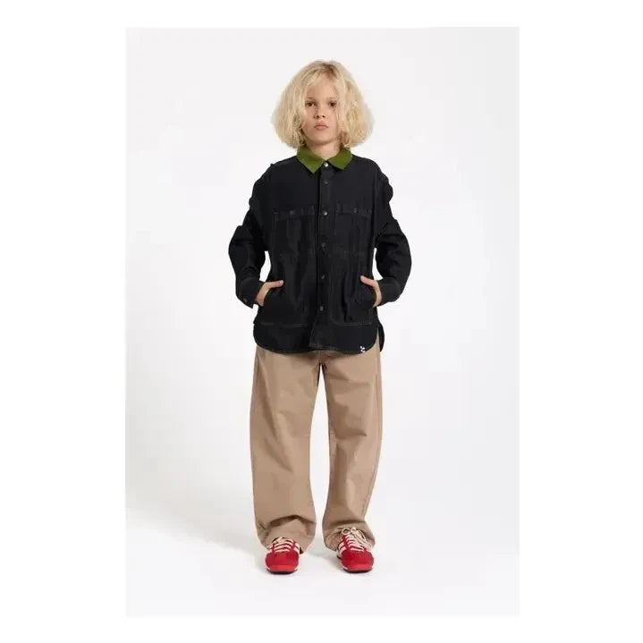 Finger in the nose - Enara Denim Hemd | Schwarz