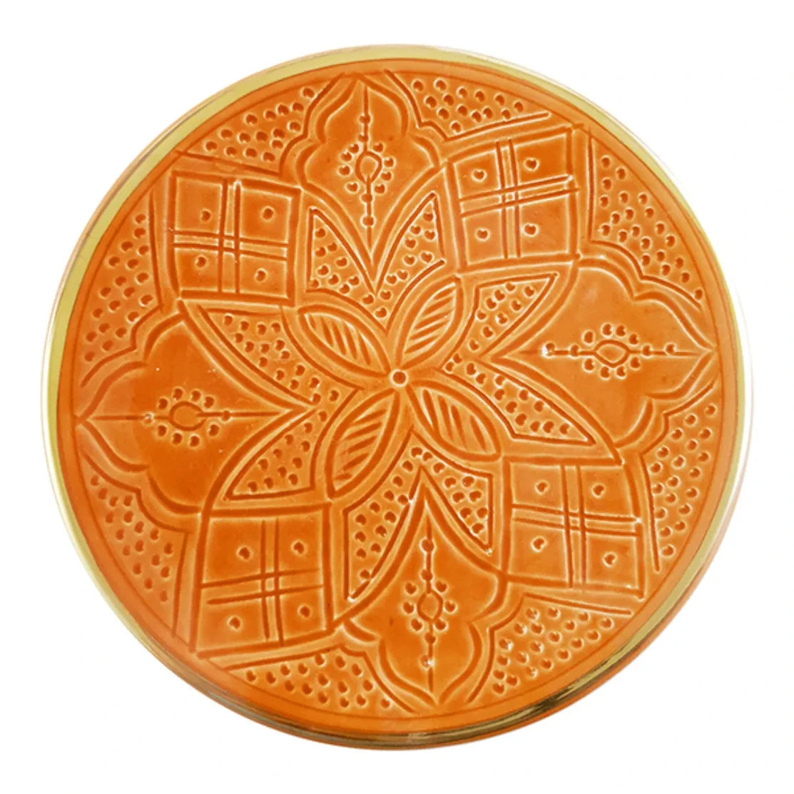 Chabi Chic - Baskılı Tabak | Terracotta