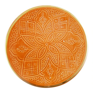 Chabi Chic - Baskılı Tabak | Terracotta