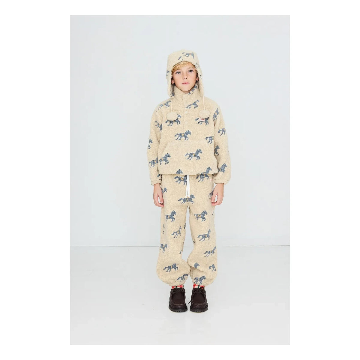 Tinycottons - Sherpa Tarzı At Jogger | Krem