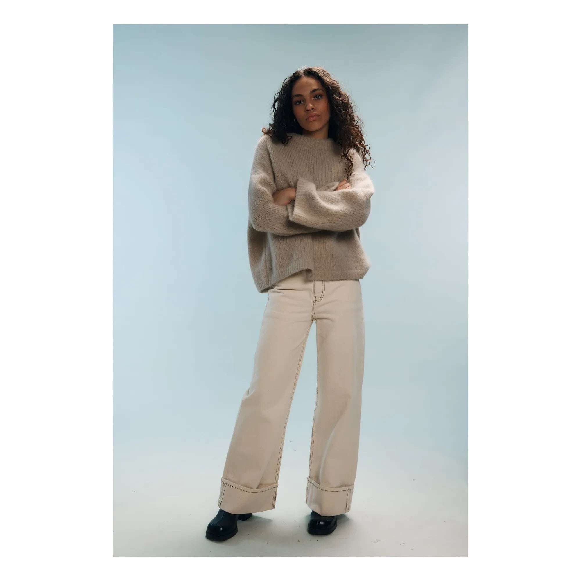 Nitah - Jersey de Alpaca Nina | Marrón