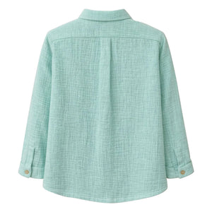 Lililotte - Constantin Bio-Baumwoll-Musselin-Hemd | Minzgrün