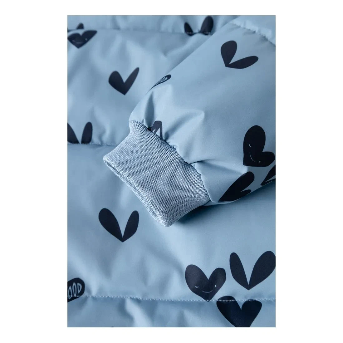 Liewood - Chaqueta acolchada Anemone Hearts de fibras recicladas | Azul