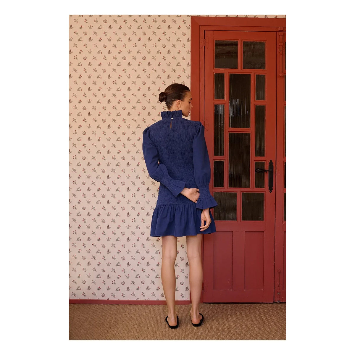 Maria de la Orden - Vestido de Algodón Aleria | Azul Marino